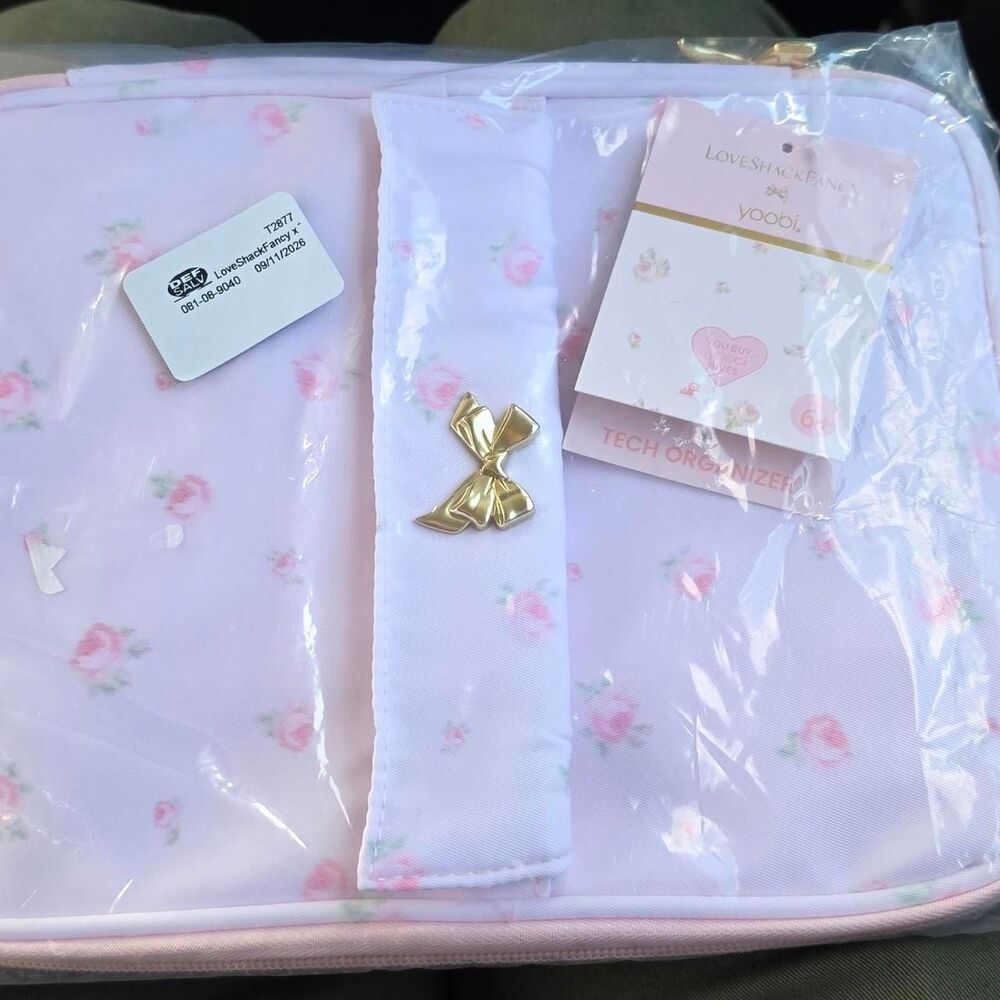 Loveshackfancy Pink and White Storage-and-organisation